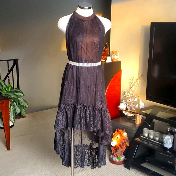 VENUS Dresses & Skirts - Venus black lace dress size Large